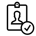 Aadhaar verified profiles service icon